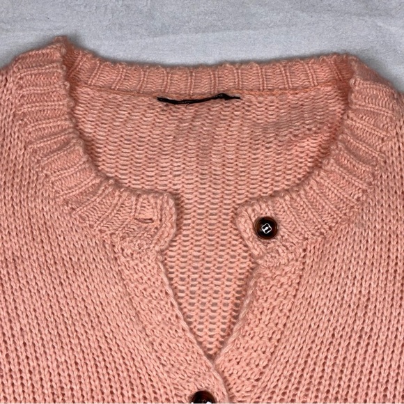 Davi & Dani Women’s 2x Chunky Knit Cardigan Sweater Button Front Round Neck - Picture 2 of 8